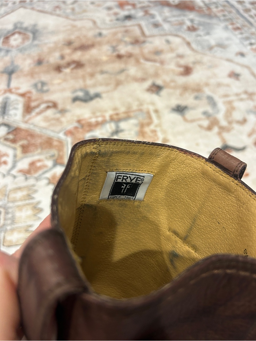 Frye Brown Leather Tall Riding Boots - Picture 5 of 5